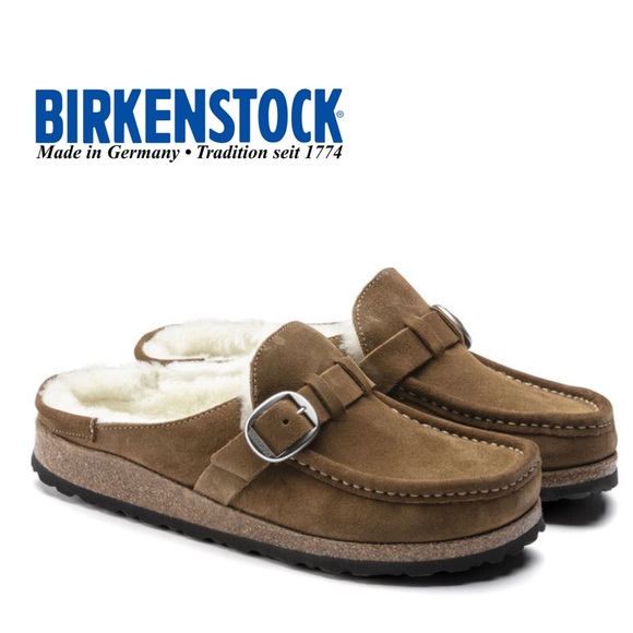 Birkenstock Shoes - 🆕🔥Birkenstock - Buckley Shearling Suede Leather